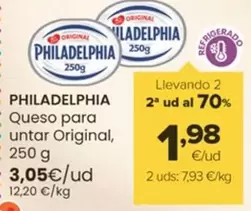 Oferta de Philadelphia - Queso Para Untar Original por 3,05€ en Autoservicios Familia