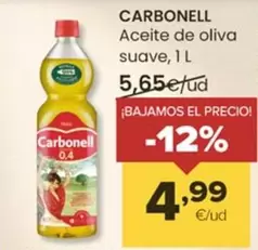 Oferta de Carbonell - Aceite De Oliva Suave por 4,99€ en Autoservicios Familia