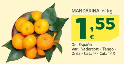 Oferta de Mandarina por 1,55€ en HiperDino