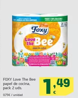 Oferta de Foxy - Love The Bee Papel De Cocina por 1,49€ en HiperDino