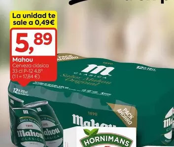 Oferta de Mahou - Cerveza clásica por 5,89€ en Suma Supermercados