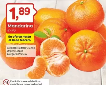 Oferta de Origen - Mandarina por 1,89€ en Suma Supermercados