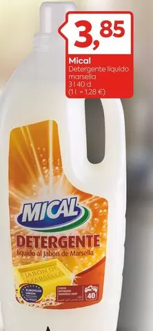 Oferta de Mical - Detergente Liquido Infarcia por 3,85€ en Suma Supermercados