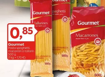 Oferta de Gourmet - Pasta Spaghetti, Moccarron O Tallarin por 0,85€ en Suma Supermercados