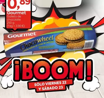 Oferta de Gourmet - Galleta De Chocolate por 0,89€ en Suma Supermercados