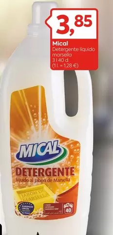 Oferta de Mical - Detergente Liquido Marsea por 3,85€ en Suma Supermercados