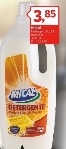 Oferta de Mical - Detergente Liquid Marsella por 3,85€ en Suma Supermercados