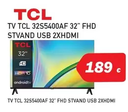 Oferta de Tcl - Tv 32" FHD Stvand Usb 2Xhdmi por 189€ en Microsshop