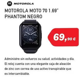 Oferta de Motorola -  Moto Phantom Negro por 69,9€ en Microsshop