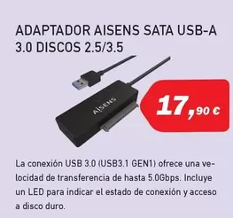 Oferta de Aisens - Adaptador Sata Usb A por 17,9€ en Microsshop