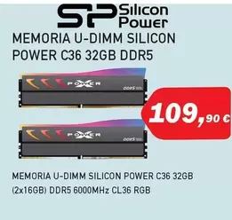 Oferta de Memoria U Dimm Silicon Power por 109,9€ en Microsshop