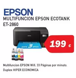 Oferta de Epson - Multifuncion Ecotank ET-2860 por 199€ en Microsshop