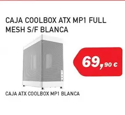 Oferta de Coolbox - Caja  Atx Mp1 Full Mesh S/F Blanca por 69,9€ en Microsshop