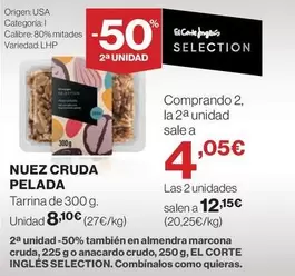 Oferta de Origen - Nuez Cruda Pelada por 8,1€ en Hipercor