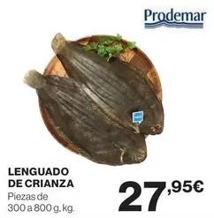 Oferta de Prodemar - Lenguado De Crianza por 27,95€ en Hipercor