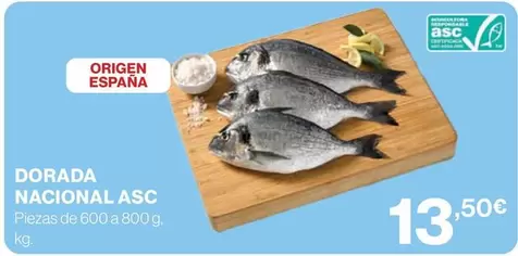 Oferta de Origen - Dorada Nacional Asc por 13,5€ en Hipercor