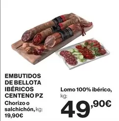 Oferta de Bellota - Embutidos De  Ibéricos por 49,9€ en Hipercor