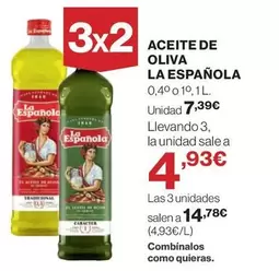 Oferta de La Española - Aceite De Oliva por 7,39€ en Hipercor