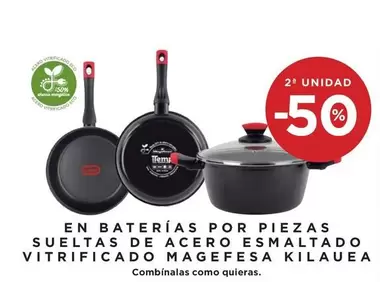 Oferta de Eco - En Baterías Por Piezas Sueltas De Acero Esmaltado Vitrificado Magefesa en Hipercor