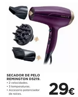 Oferta de Remington - Secador De Pelo D5219 por 29€ en Hipercor