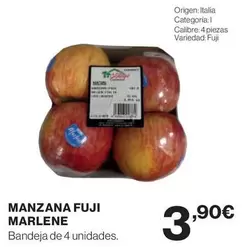 Oferta de Marlene - Manzana Fuji por 3,9€ en Hipercor