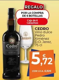 Oferta de Pedro - Vino Dulce  Ximénez D.o. Jerez por 5,72€ en CashDiplo