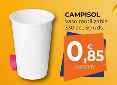 Oferta de Vaso Reutilizable por 0,85€ en CashDiplo