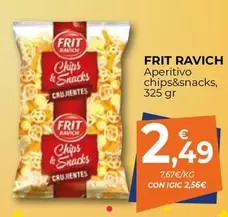 Oferta de Frit Ravich - Aperitivo Chips&Snacks por 2,49€ en CashDiplo