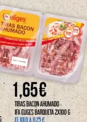 Oferta de Eliges - Tiras Bacon Ahumado por 1,65€ en Claudio