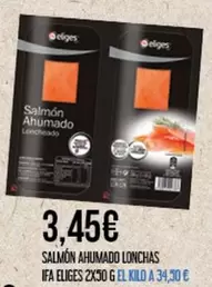 Oferta de Eliges - Salmon Ahumado por 3,45€ en Claudio