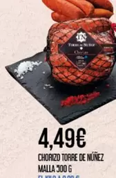 Oferta de Torre de Núñez - Chorizo por 4,49€ en Claudio