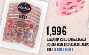 Oferta de Schara - Galanta Estilo Cabeza Jabalí por 1,99€ en Claudio