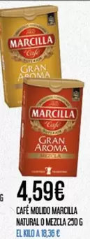 Oferta de Marcilla - Cafe Molido Natural O Mezcla por 4,59€ en Claudio