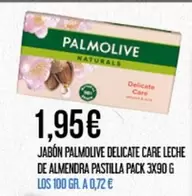 Oferta de Palmolive - Jabón Delicate Care Leche De Almendra Pastilla por 1,95€ en Claudio