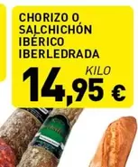 Oferta de Chorizo O Salchichón Ibérico Ibérledrada por 14,95€ en Hiperber