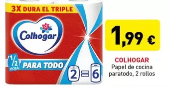 Oferta de Colhogar - Papel De Cocina Paratodo por 1,99€ en Hiperber