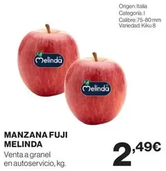 Oferta de Melinda - Manzana Fuji por 2,49€ en Supercor