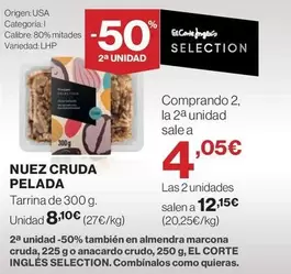 Oferta de El Corte Inglés - Nuez Cruda Pelada por 8,1€ en Supercor