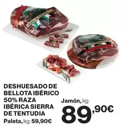 Oferta de Sierra De Tentudia - Deshuesado De  Ibérico 50% Raza Ibérica  por 89,9€ en Supercor