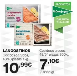 Oferta de El Corte Inglés - Langostinos por 10,99€ en Supercor