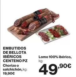 Oferta de Centeno Pz - Embutidos De Bellota Ibéricos  por 49,9€ en Supercor