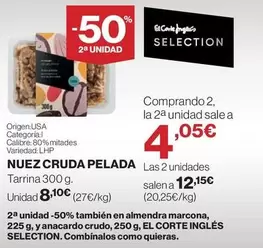 Oferta de Nuez Cruda Pelada por 8,1€ en Supercor