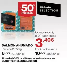 Oferta de El Corte Inglés - Salmón Ahumado por 6,79€ en Supercor Exprés