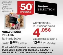 Oferta de El Corte Inglés - Nuez Cruda Pelada por 8,1€ en Supercor Exprés