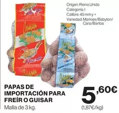 Oferta de Papas De Importación Para Freir O Guisar por 5,6€ en Supercor Exprés