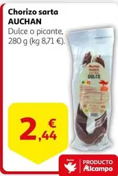 Oferta de Auchan - Chorizo Sarta por 2,44€ en Alcampo