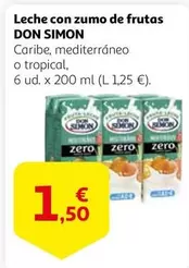 Oferta de Don Simón - Leche Con Zumo De Frutas por 1,5€ en Alcampo