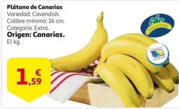 Oferta de Origen - Plátano De Canarias por 1,59€ en Alcampo