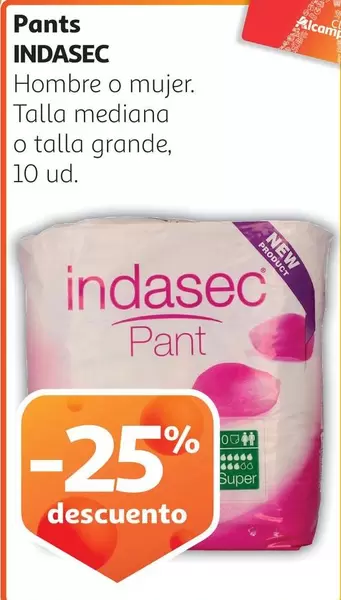 Oferta de Indasec - Pants en Alcampo