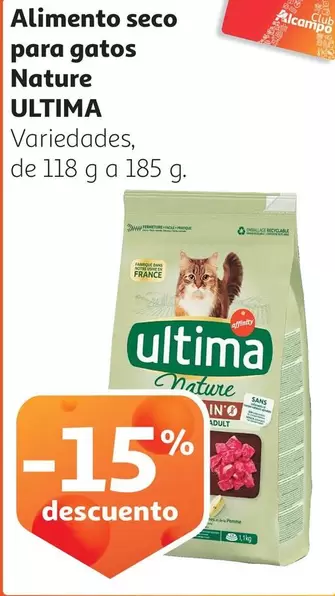 Oferta de Seco - Alimento  Para Gatos Nature en Alcampo